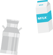 牛乳のイラスト